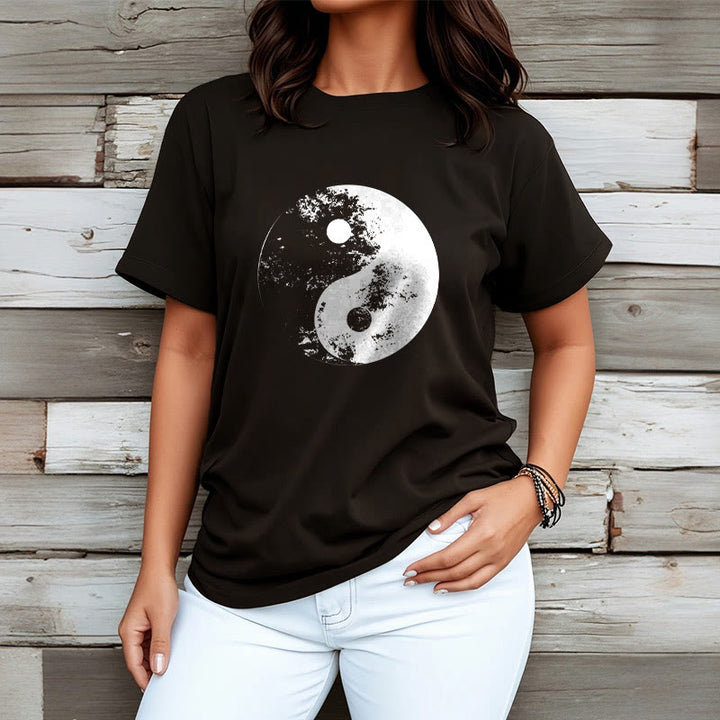 Maglietta in cotone con motivo Buddha Stones Yin Yang Tai Chi - image 8
