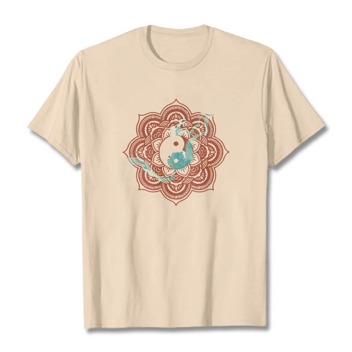 Maglietta in cotone con Buddha Stones Mandala Yin Yang - image 37
