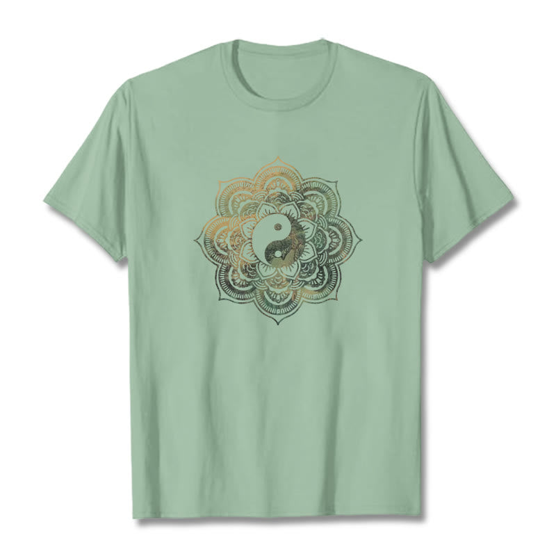 Maglietta in cotone con Buddha Stones Mandala Yin Yang - image 21