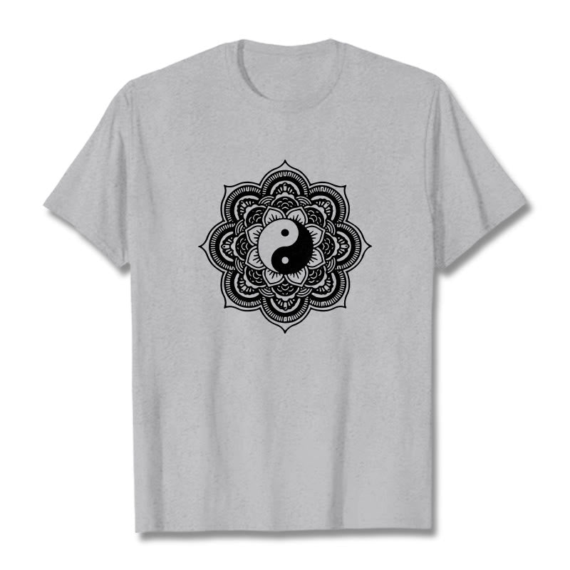 Maglietta in cotone con Buddha Stones Mandala Yin Yang - image 35