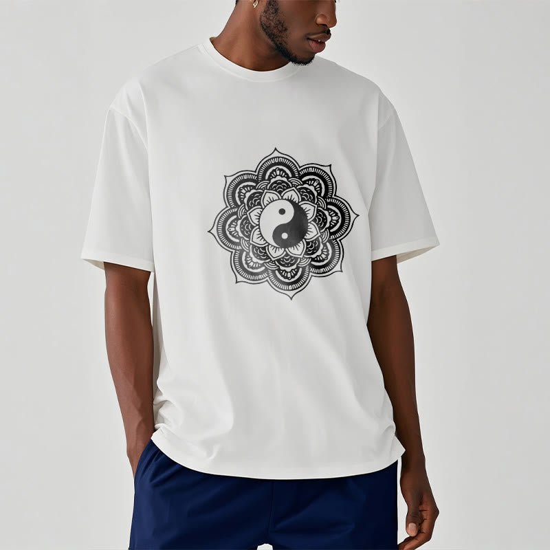 Maglietta in cotone con Buddha Stones Mandala Yin Yang - image 29