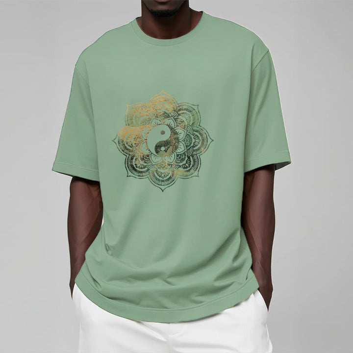 Maglietta in cotone con Buddha Stones Mandala Yin Yang - image 23