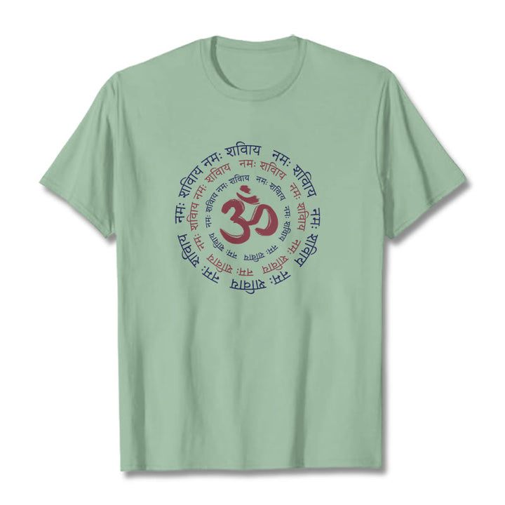 Maglietta in cotone con carattere mantra OM Buddha Stones Sanscrito - image 33