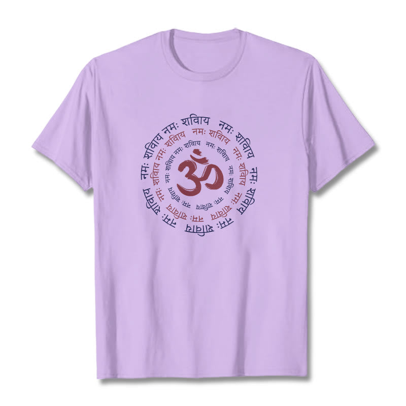 Maglietta in cotone con carattere mantra OM Buddha Stones Sanscrito - image 15