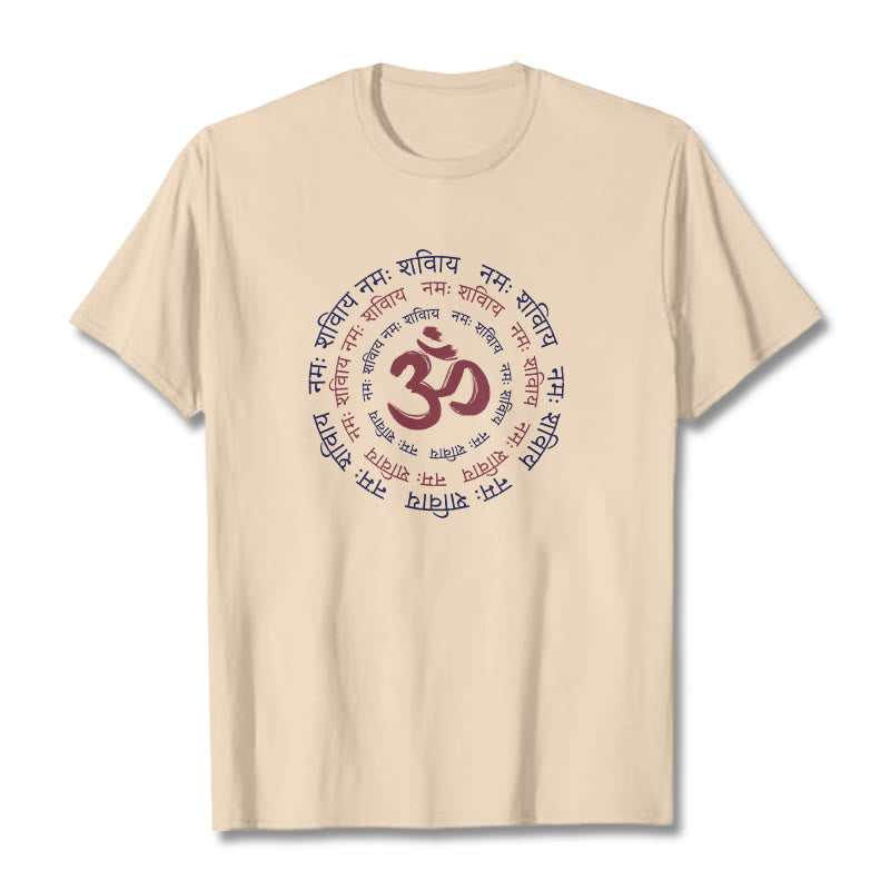 Maglietta in cotone con carattere mantra OM Buddha Stones Sanscrito - image 11