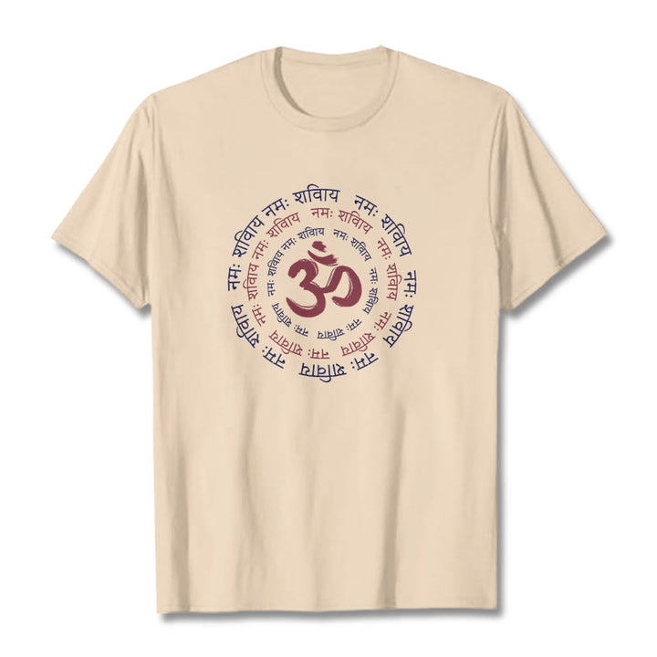 Maglietta in cotone con carattere mantra OM Buddha Stones Sanscrito - image 11