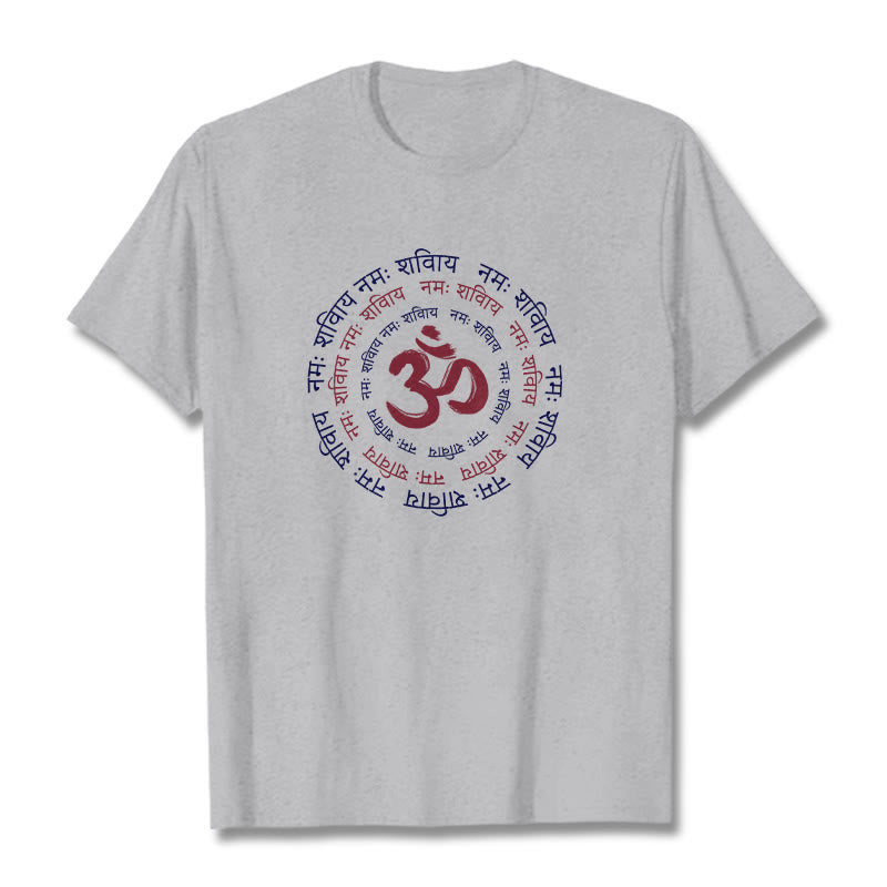 Maglietta in cotone con carattere mantra OM Buddha Stones Sanscrito - image 23