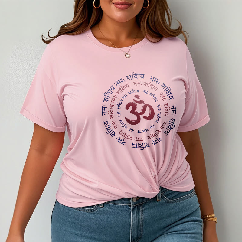 Maglietta in cotone con carattere mantra OM Buddha Stones Sanscrito - image 21