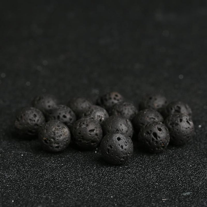 Braccialetto curativo in pietra lavica, pietra d'oro, arenaria blu, Buddha Stones