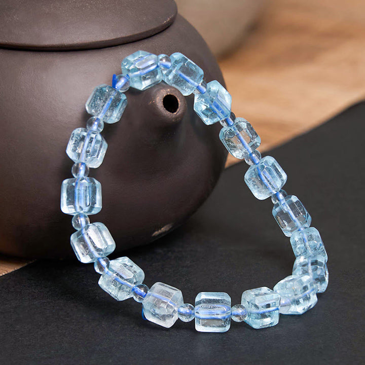 Bracciale Buddha Stones Blue Topaz Clarity