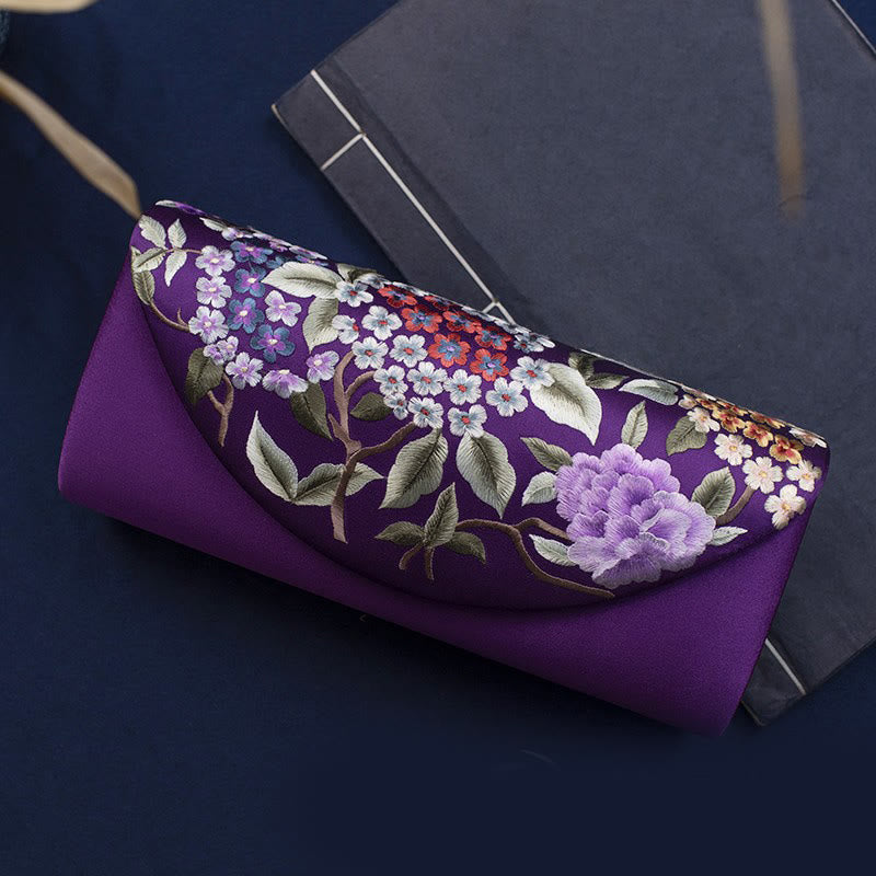 Buddha Stones Hydrangea Su Ricamo Matrimonio Shopping Portafoglio Borsa Borsa a Tracolla