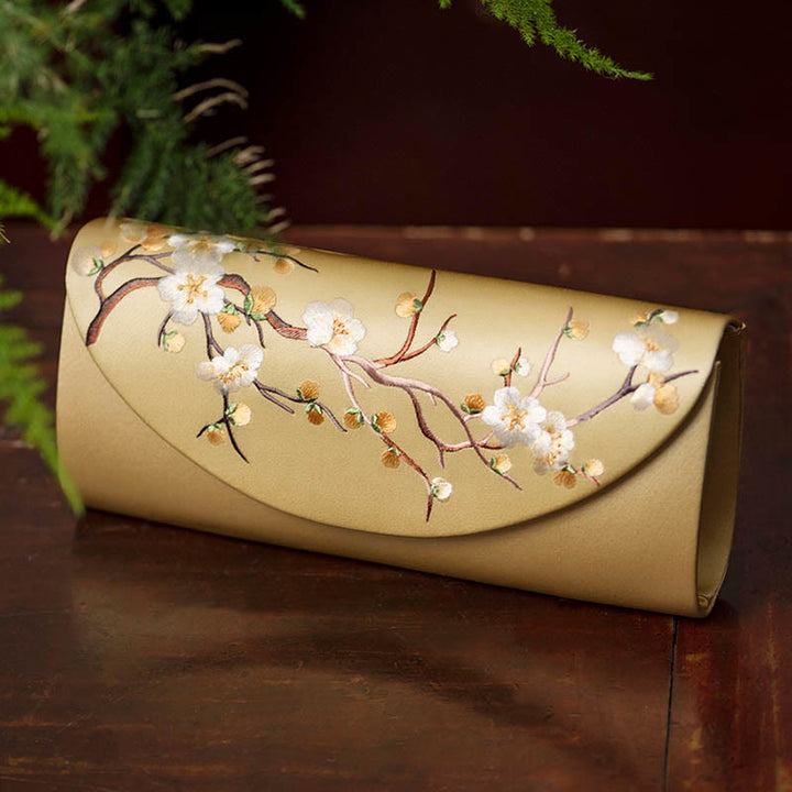 Buddha Stones Plum Bossom Tulipano Su Ricamo Borsa da sposa Borsa a tracolla Borsa a mano