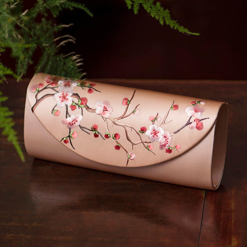 Buddha Stones Plum Bossom Tulipano Su Ricamo Borsa da sposa Borsa a tracolla Borsa a mano