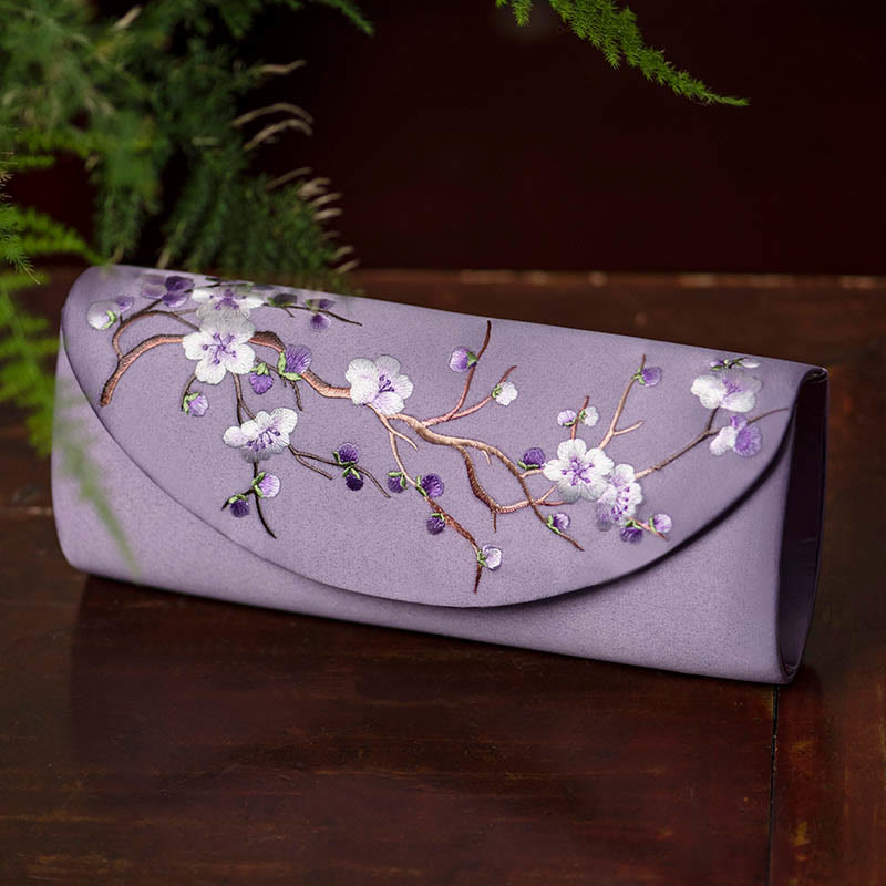 Buddha Stones Plum Bossom Tulipano Su Ricamo Borsa da sposa Borsa a tracolla Borsa a mano