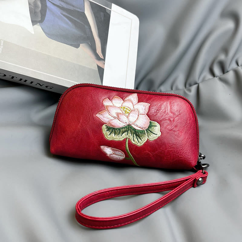 Buddha Stones Lotus Su Ricamo Viaggio Shopping Borsa Borsa