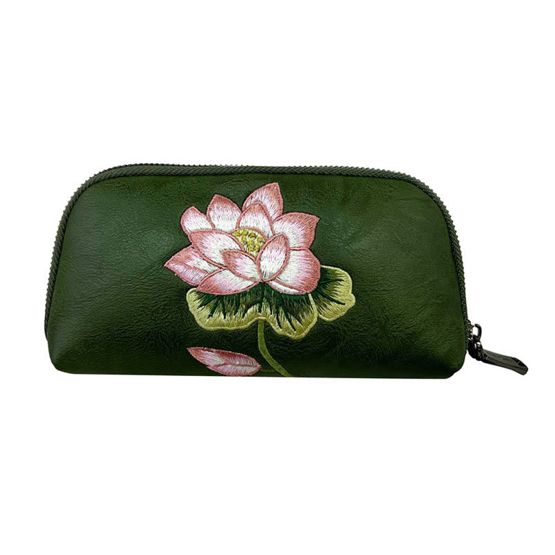 Buddha Stones Lotus Su Ricamo Viaggio Shopping Borsa Borsa