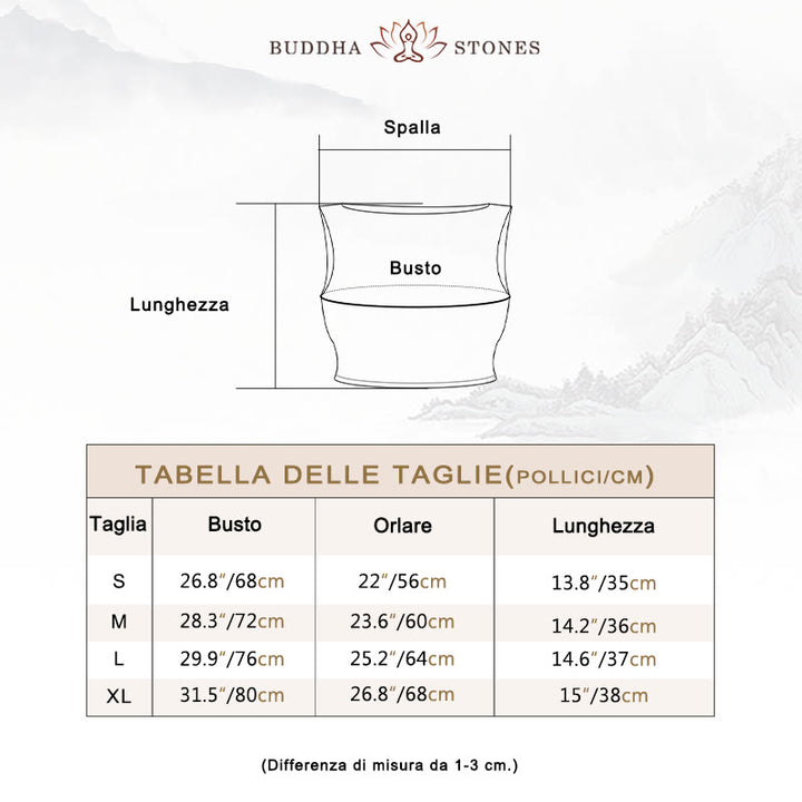 Buddha Stones Canotta senza maniche con spalline e schiena scoperta Reggiseno Pantaloni svasati Sport Fitness Yoga - image 5