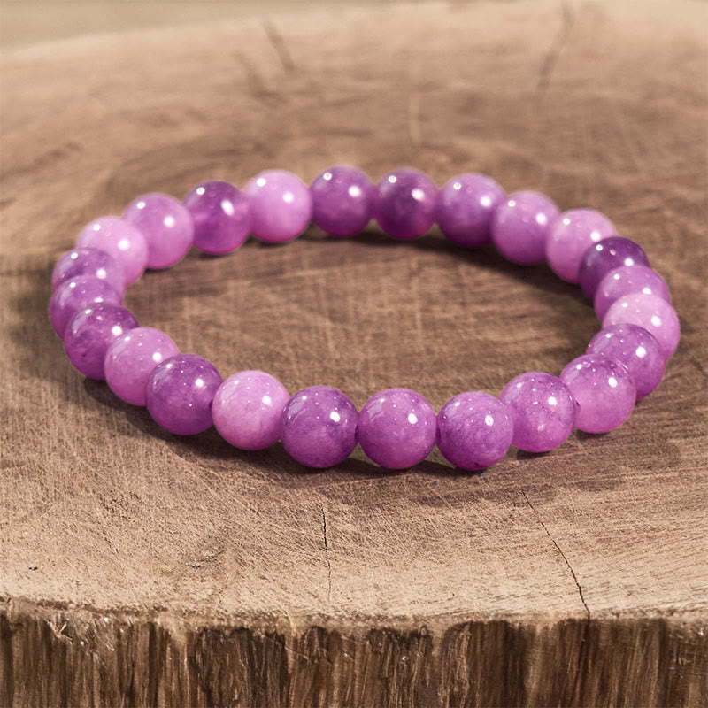 Bracciale Buddha Stones Lepidolite per la pace interiore - image 1