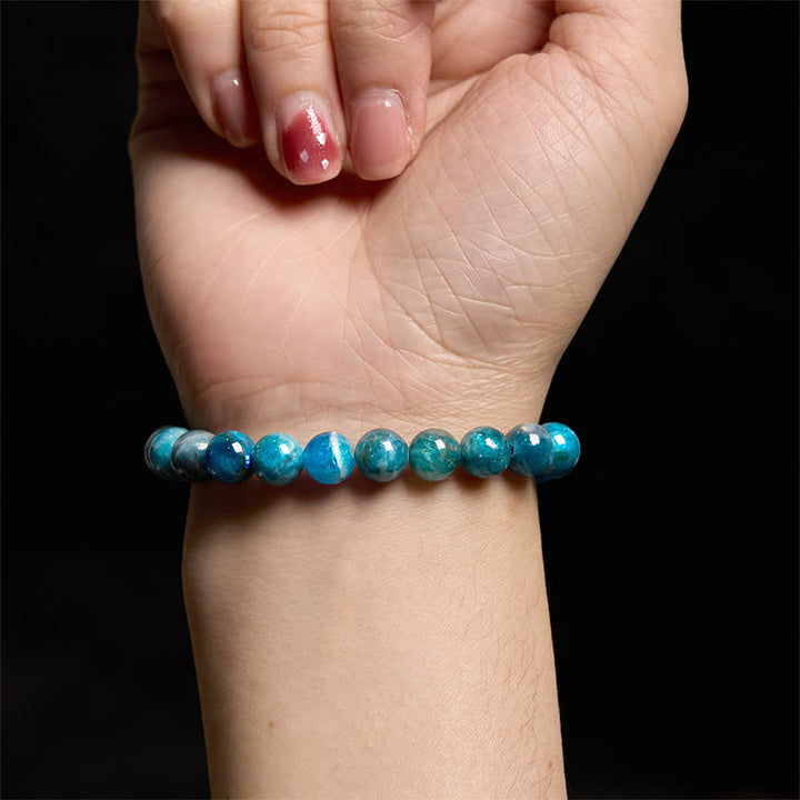 Braccialetto di manifestazione Buddha Stones Apatite