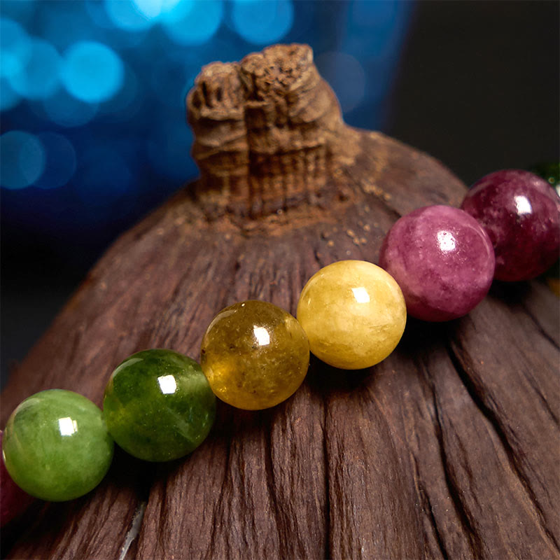 Bracciale Buddha Stones Tormalina Fiore della Saggezza