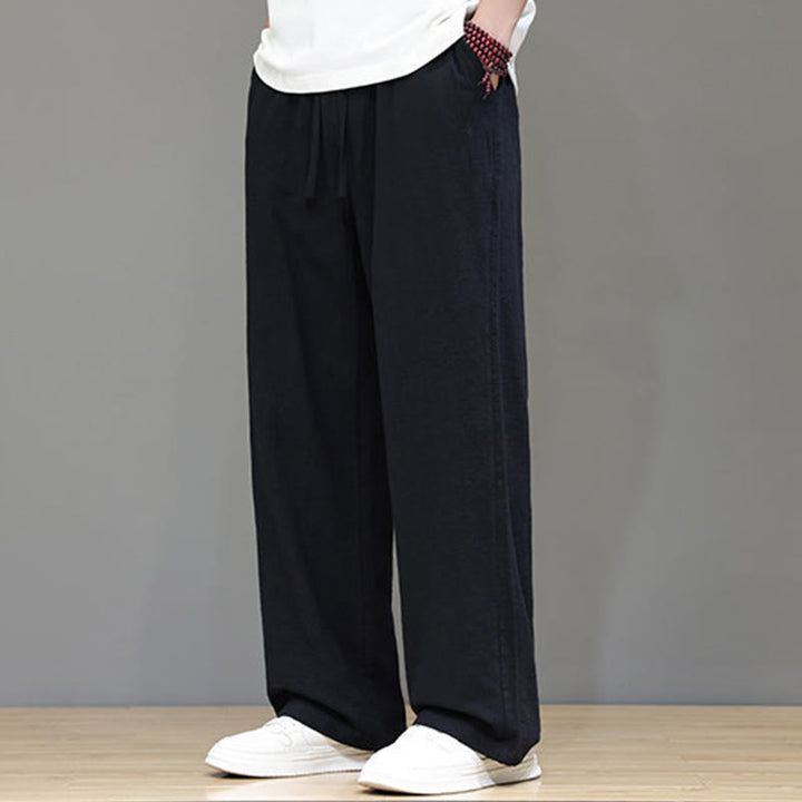 Pantaloni da uomo estivi a gamba dritta con tasche , Buddha Stones - image 37