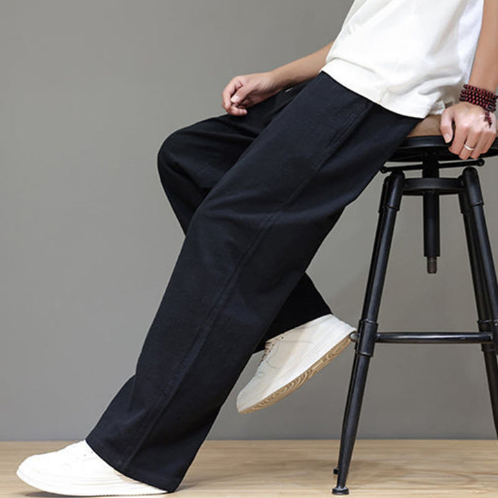 Pantaloni da uomo estivi a gamba dritta con tasche , Buddha Stones - image 38