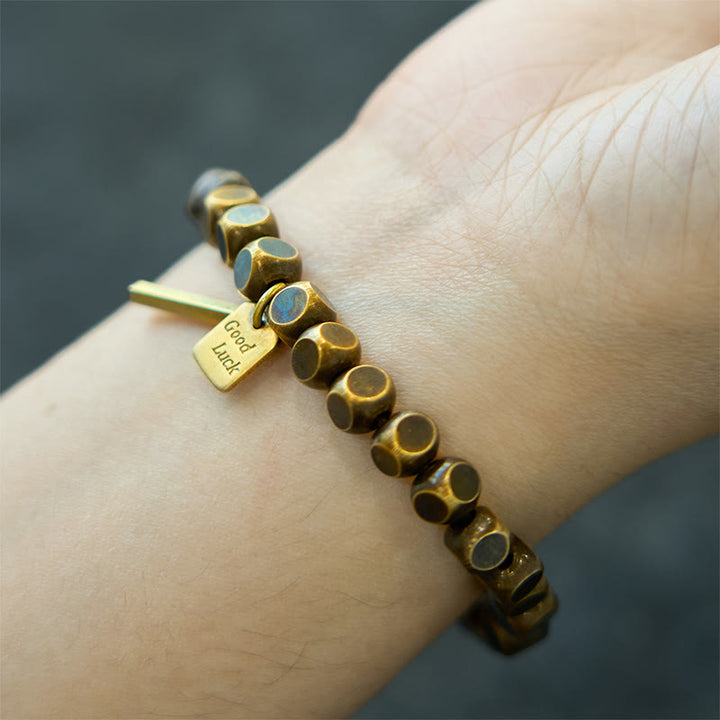 Braccialetto Buddha Stones Rame Buona Fortuna Ricchezza