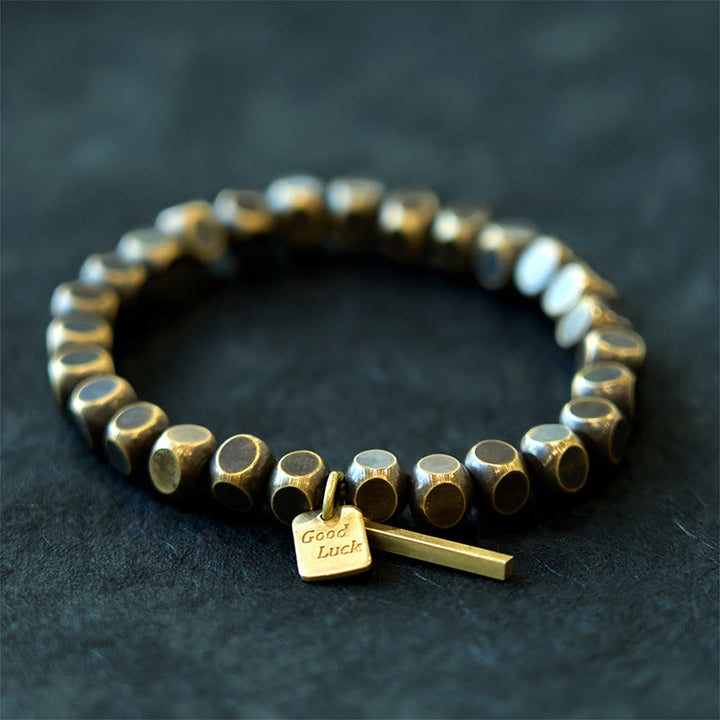 Braccialetto Buddha Stones Rame Buona Fortuna Ricchezza