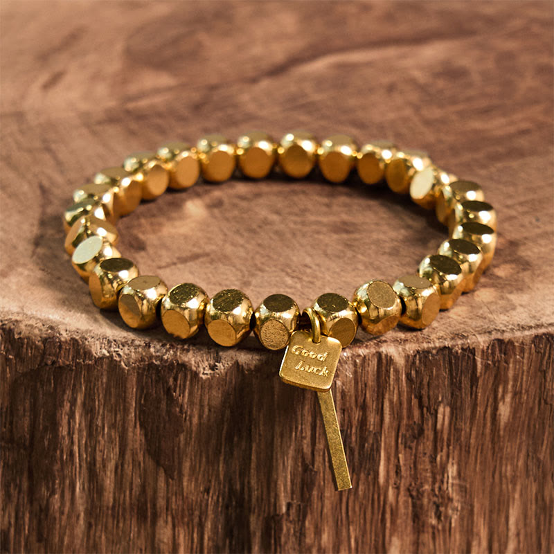 Braccialetto Buddha Stones Rame Buona Fortuna Ricchezza