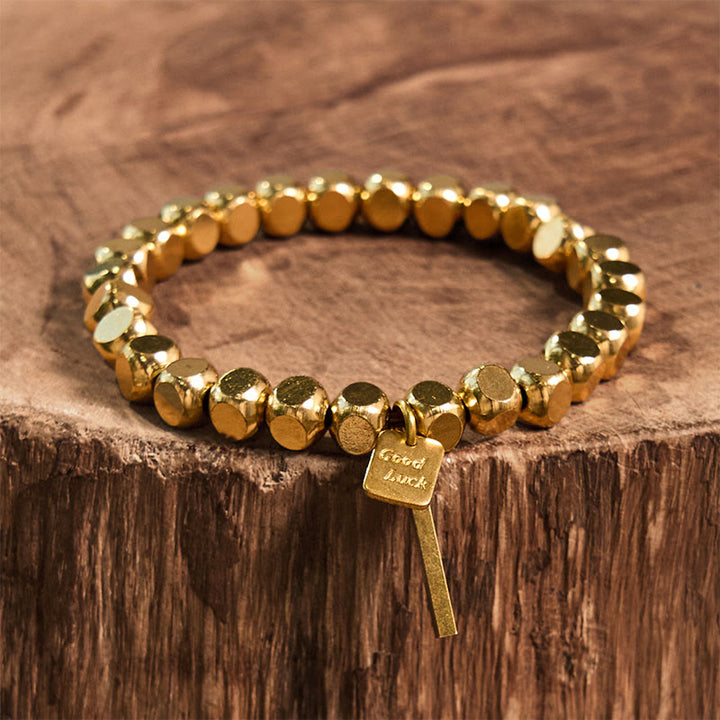 Braccialetto Buddha Stones Rame Buona Fortuna Ricchezza