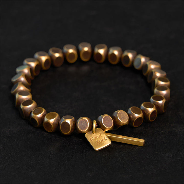 Braccialetto Buddha Stones Rame Buona Fortuna Ricchezza