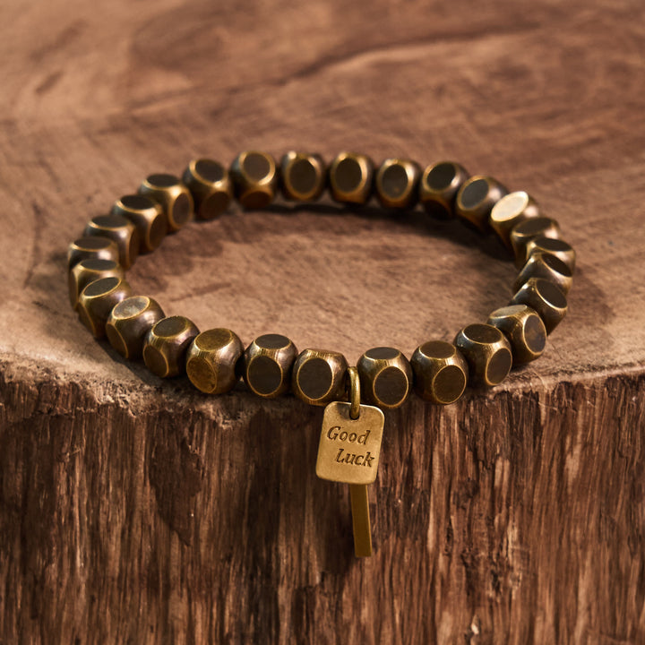 Braccialetto Buddha Stones Rame Buona Fortuna Ricchezza
