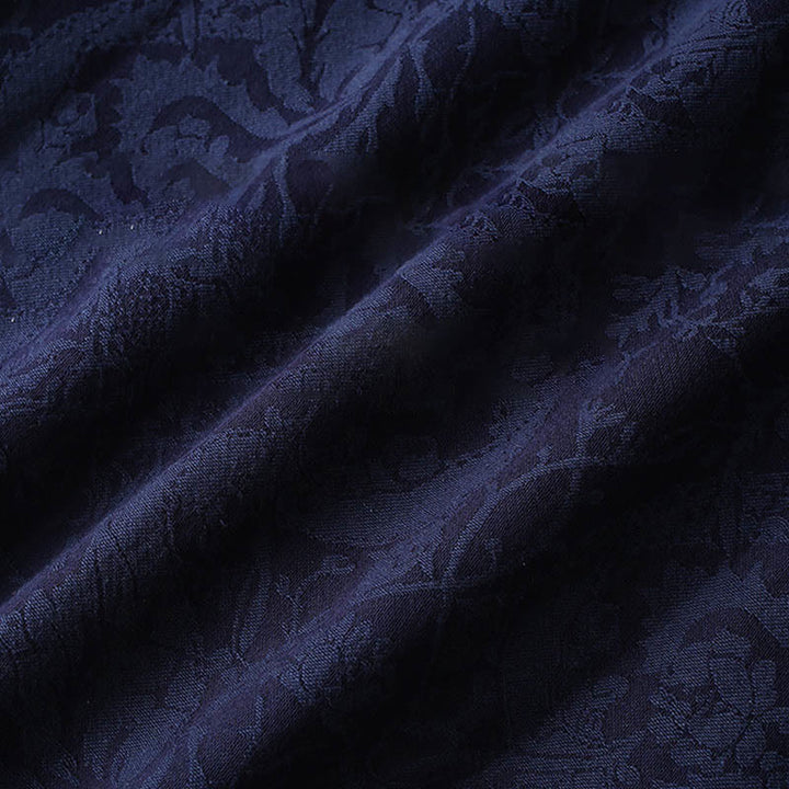 Buddha Stones 2 pezzi da uomo Tang Suit Jacquard Vine Pattern Frog-Bottone in cotone a maniche lunghe Camicia Pantaloni Set - image 8