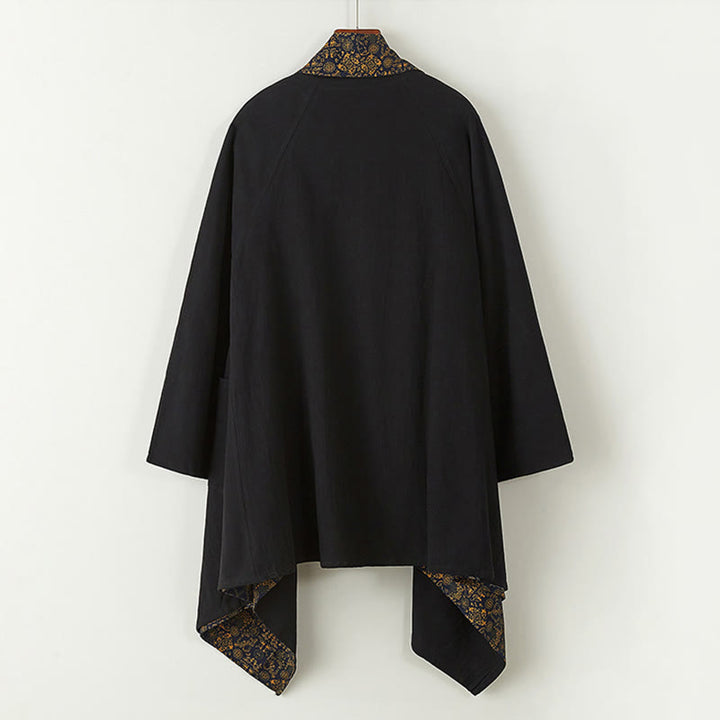 Cappotto doppiopetto in cotone di media lunghezza da uomo Buddha Stones Fall - image 8