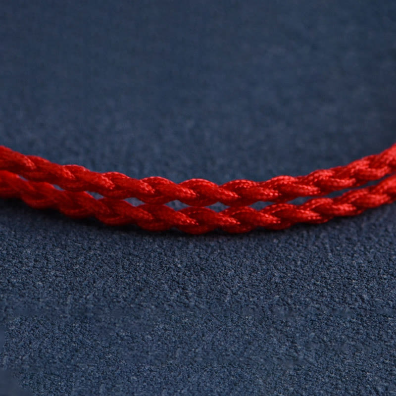 Bracciale intrecciato con perline di legno di pesca naturale Buddha Stones che allontanano gli spiriti maligni