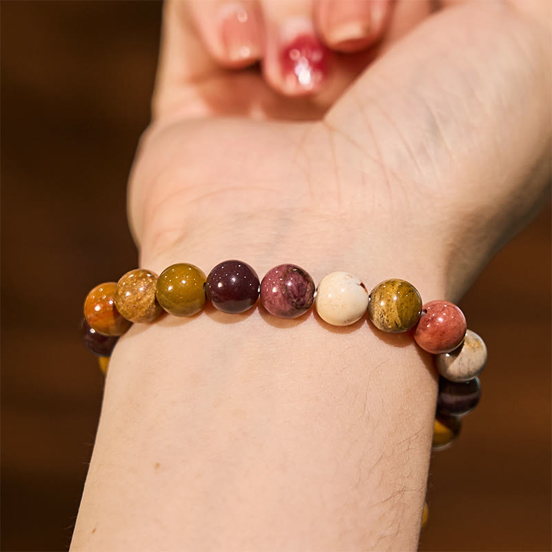 Braccialetto di crescita emozionale Buddha Stones Mookaite