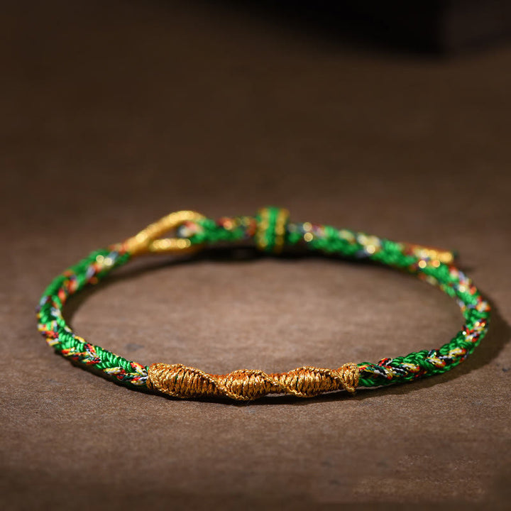Braccialetto intrecciato con Buddha Stones, zodiaco cinese, portafortuna e forza, fatto a mano. - Bue verde/Tigre (circonferenza del polso 14-17 cm) - image 11