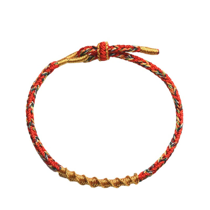 Braccialetto intrecciato con Buddha Stones, zodiaco cinese, portafortuna e forza, fatto a mano. - image 2