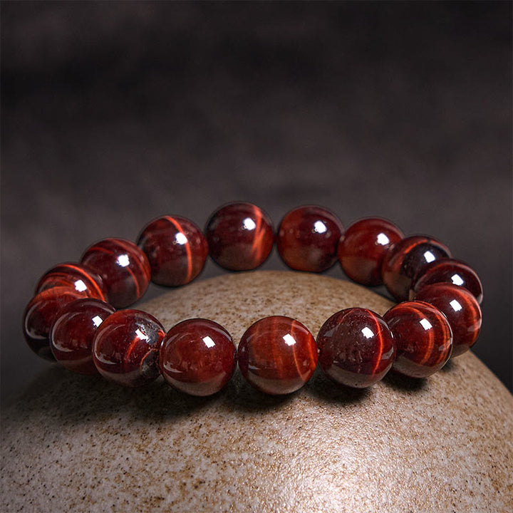 Buddha Stones Bracciale con perle curative in occhio di tigre naturale - image 22
