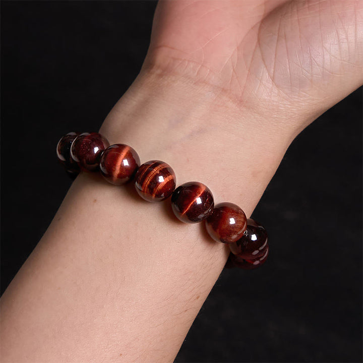 Buddha Stones Bracciale con perle curative in occhio di tigre naturale - image 23
