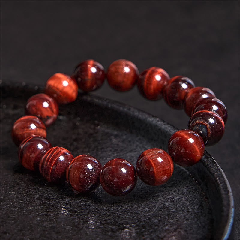 Buddha Stones Bracciale con perle curative in occhio di tigre naturale - image 21