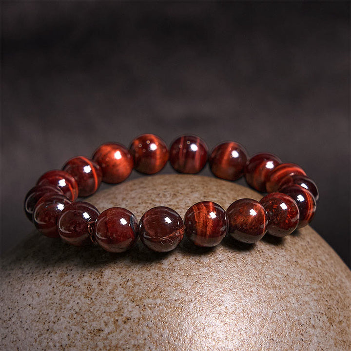 Buddha Stones Bracciale con perle curative in occhio di tigre naturale - image 15