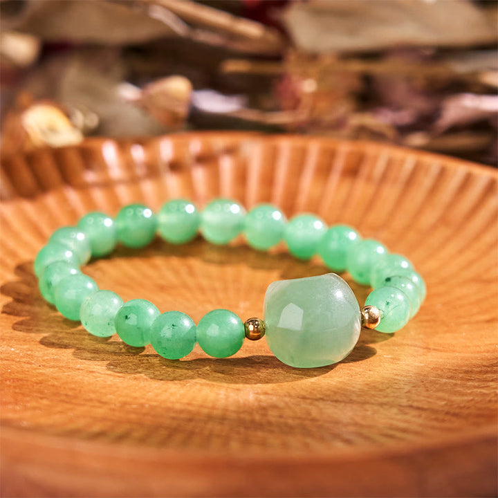 Braccialetto portafortuna con testa di gatto, ametista, avventurina verde, quarzo rosa, fluorite e Buddha Stones - image 8