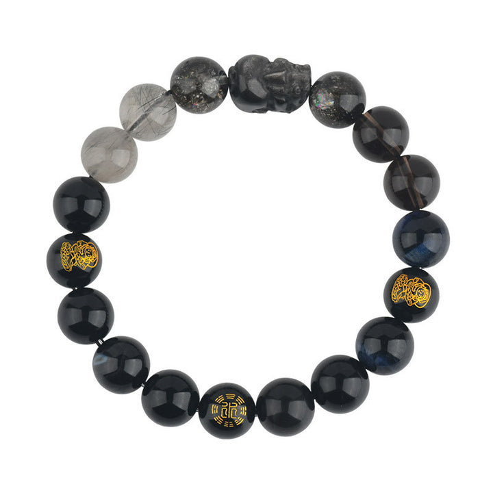 Buddha Stones Cinque Elementi Vari Cristallo Agata Pixiu Bracciale Ricchezza - image 17