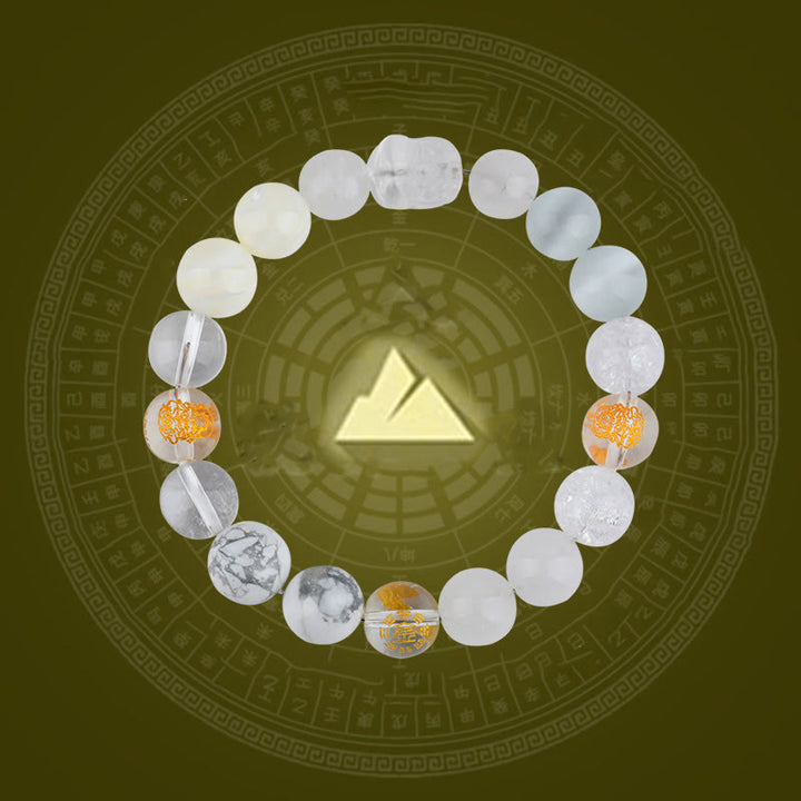 Buddha Stones Cinque Elementi Vari Cristallo Agata Pixiu Bracciale Ricchezza - image 3