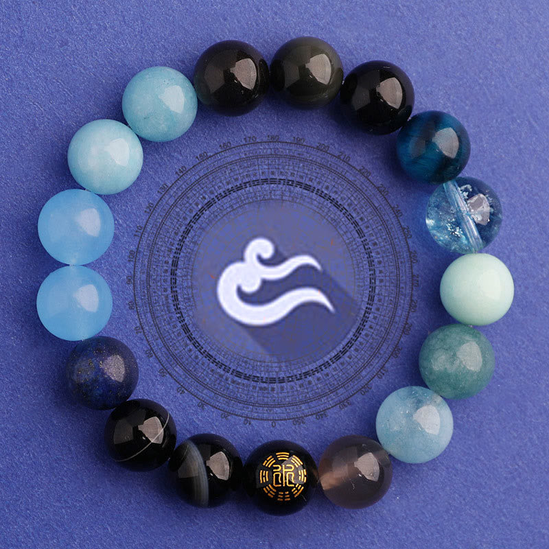 Bracciale Buddha Stones Five Elements Vari Agata Equilibrio Fortuna - image 28