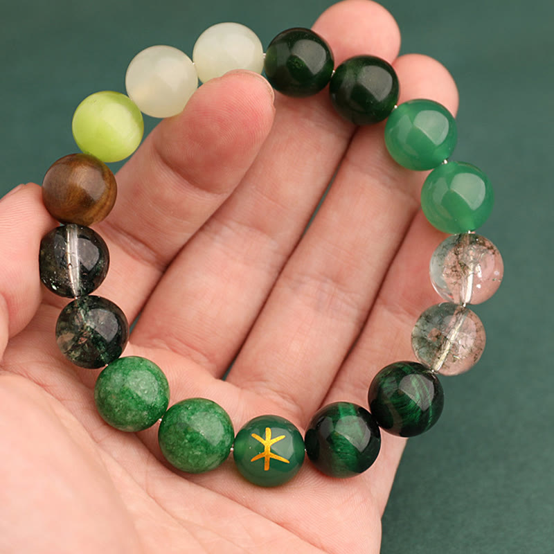 Bracciale Buddha Stones Five Elements Vari Agata Equilibrio Fortuna - image 20