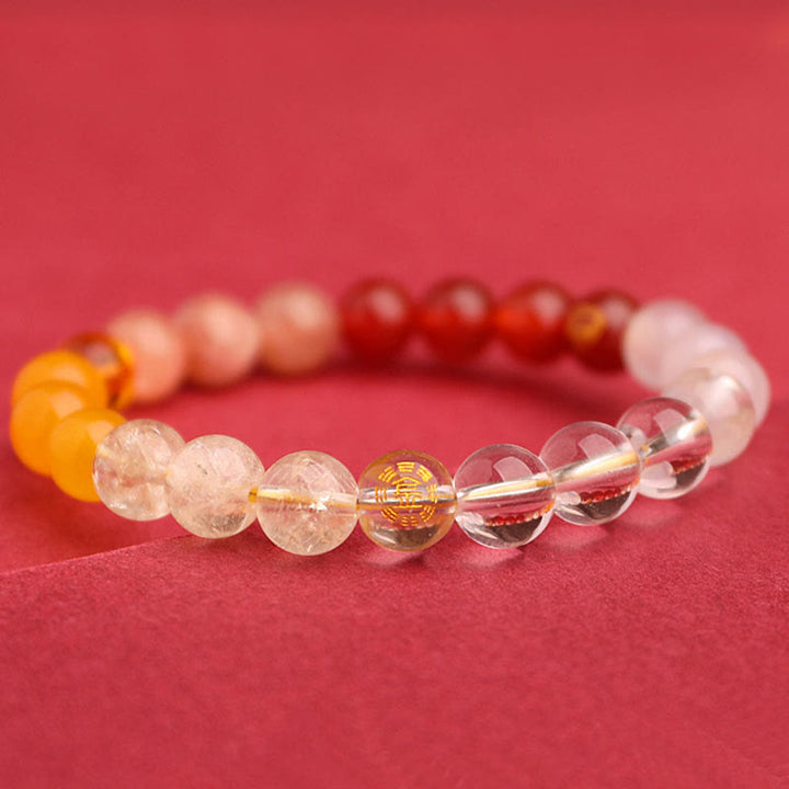 Buddha Stones Cinque Elementi Vari Agata Cristallo Pietra del Sole Bracciale della Saggezza - image 47