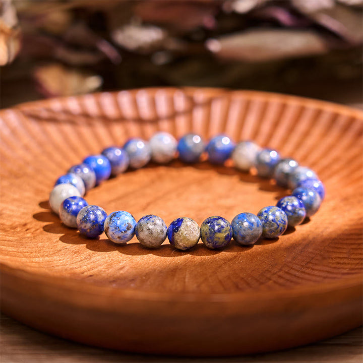 Braccialetto positivo per la cura di sé con pietra di Buddha, lazurite e lapislazzuli - image 7