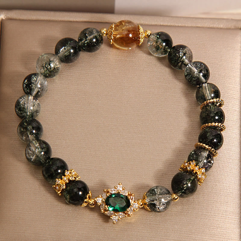 Bracciale Buddha Stones Green Phantom Green Crystal Confidence